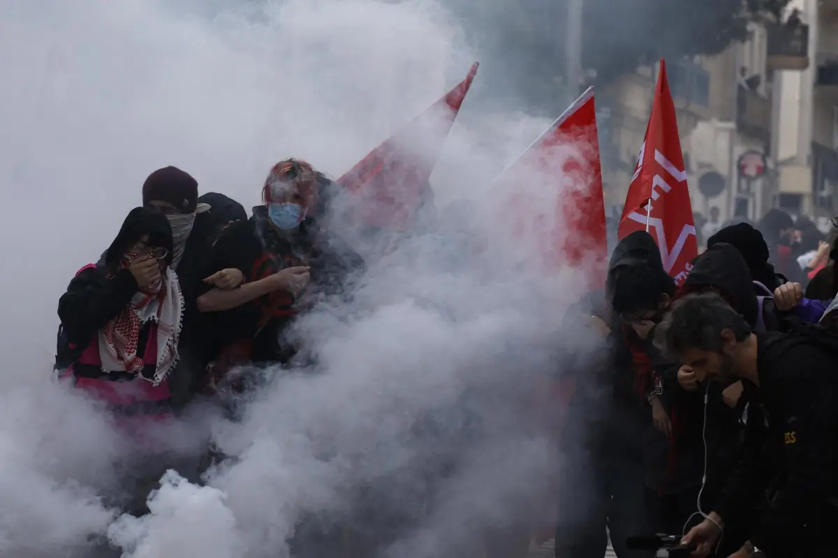Protestas de estudiantes en Francia, EFE