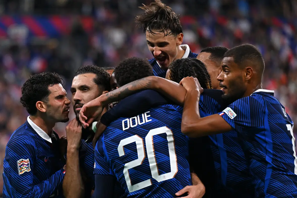 Celebración de Francia ante Bélgica en el Stade de France - Equipe de France