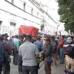 Manifestación de exmilitares en alrededores del Congreso el lunes 5 de octubre de 2026. ,Dayana Rashón/EU