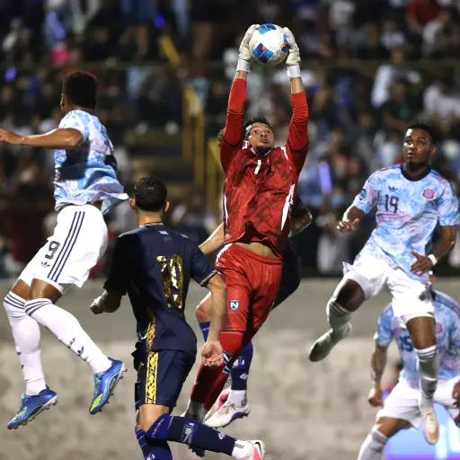 Acción de juego del Nicaragua vs. Costa Rica por Concacaf Nations League 