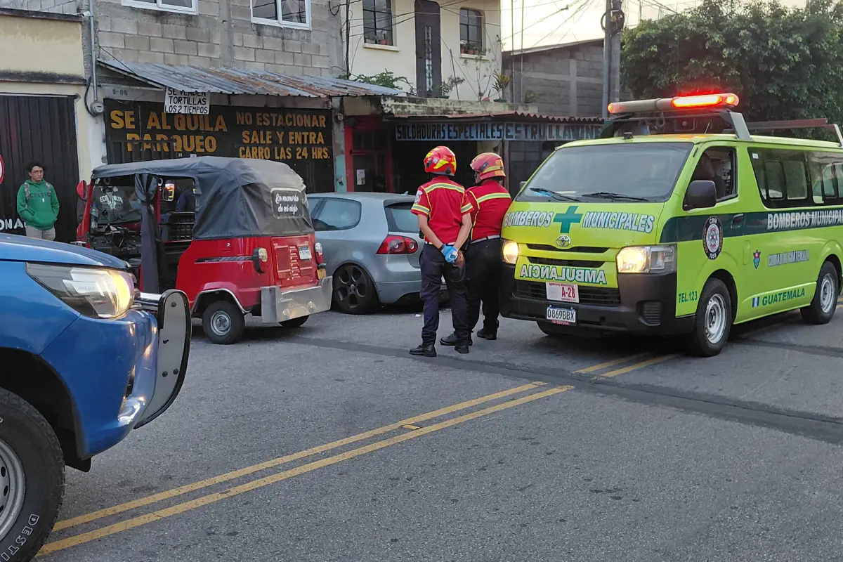 El ataque armado ocurrió en la zona 7 capitalina. , Bomberos Municipales.