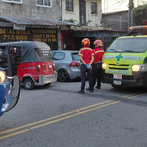El ataque armado ocurrió en la zona 7 capitalina.  ,Bomberos Municipales.