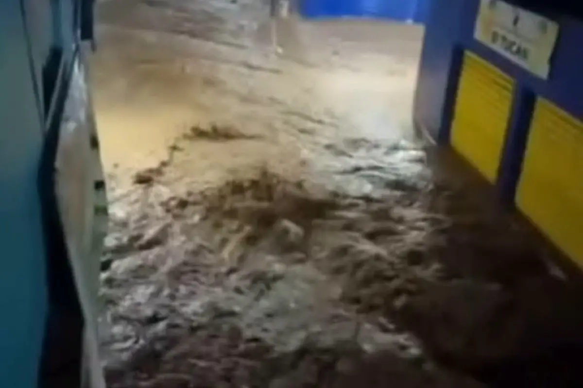 El agua superó el nivel de las calles e ingresó a varios inmuebles., Captura de pantalla.