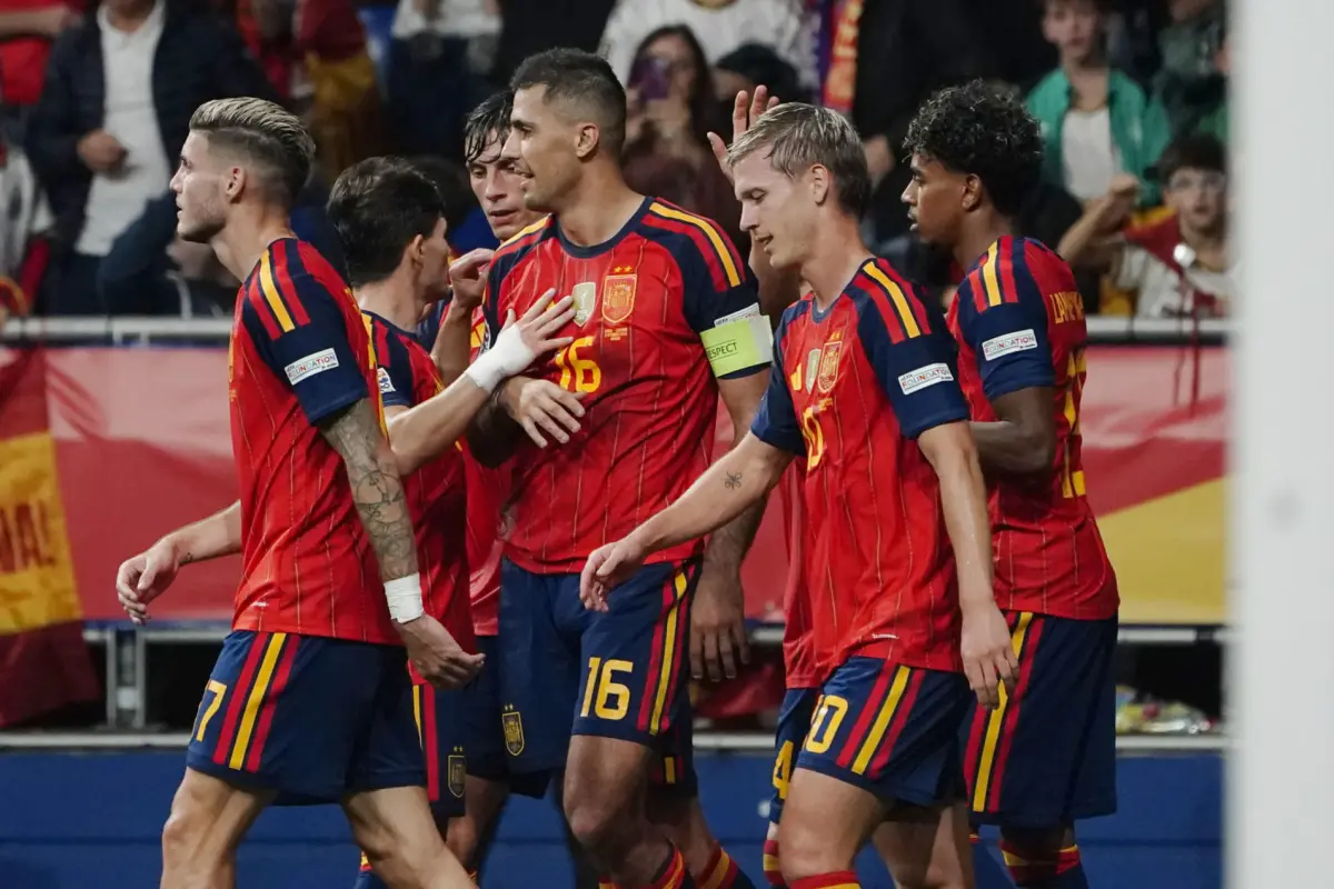 Celebración de España ante Chequia en la UEFA Nations League - EFE