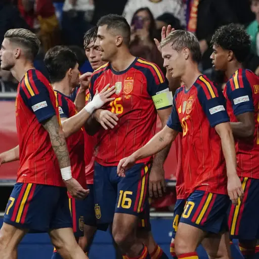 Celebración de España ante Chequia en la UEFA Nations League - EFE