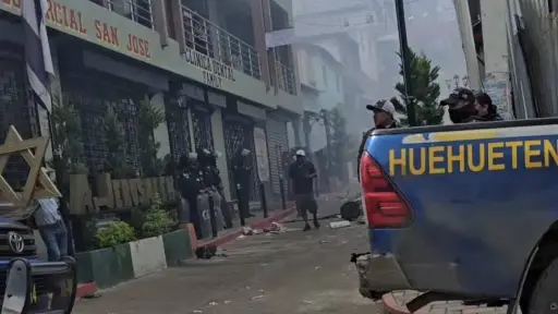 Durante la mañana de este sábado se registraron más protestas en San Pedro Necta. ,Redes sociales.