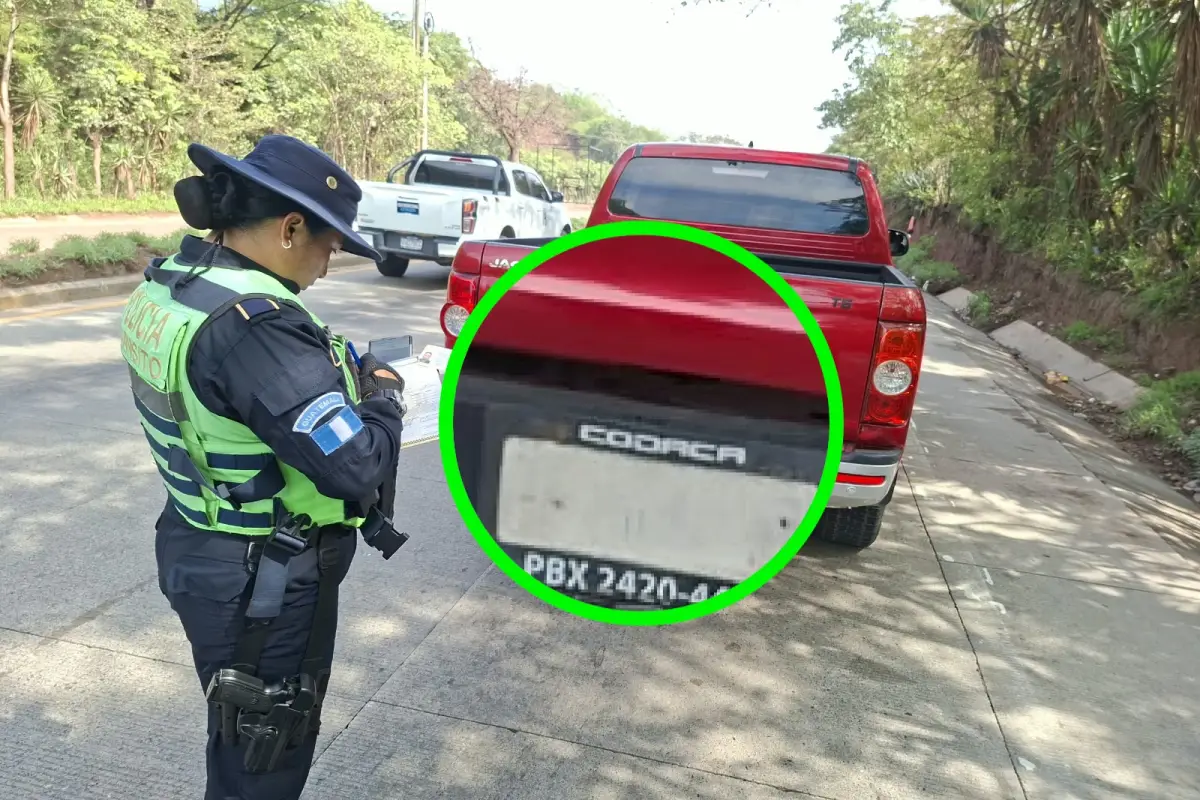 Sancionan a conductor durante operativo., PNC Tránsito.