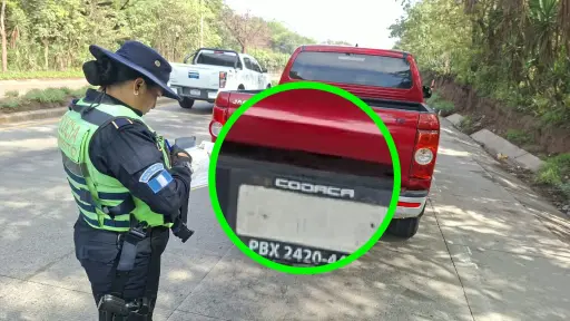 Sancionan a conductor durante operativo. ,PNC Tránsito.