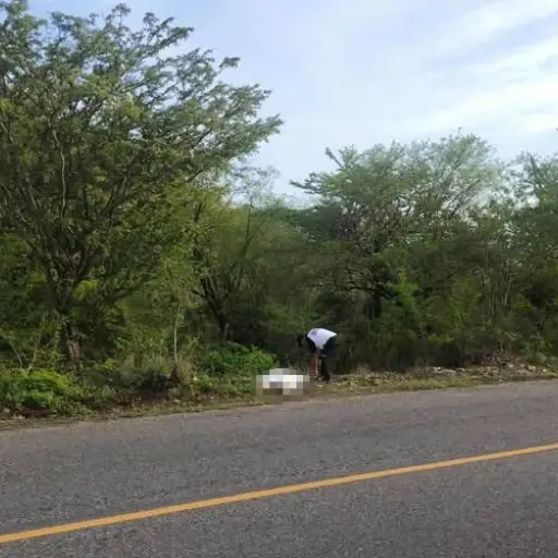 El cuerpo de la mujer fue encontrado a orillas de la carretera, en el cruce de Estanzuela, por el caserío puente Mármol. ,Bomberos Voluntarios