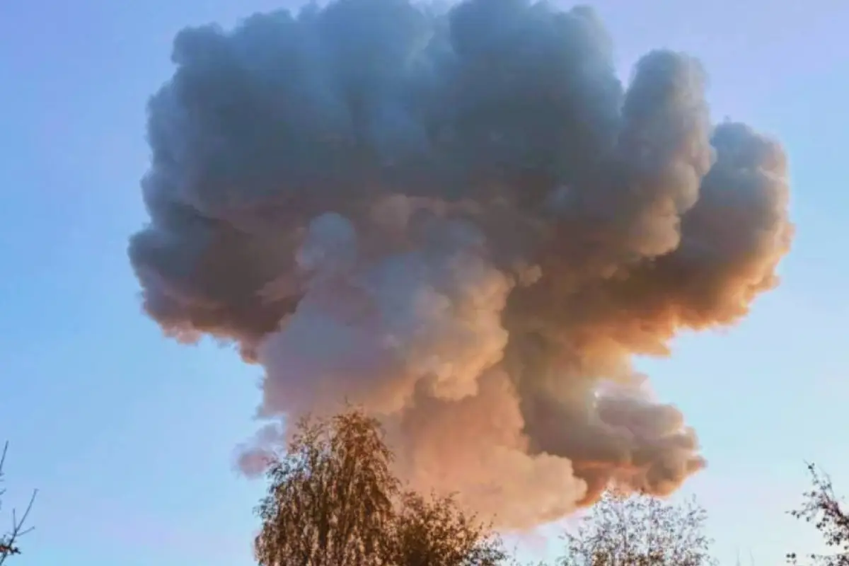 Explosión en planta química en Rusia, Captura de pantalla de la red social X