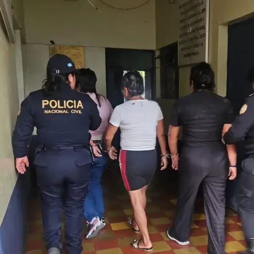 Las tres sospechosas fueron detenidas en Huehuetenango. ,PNC