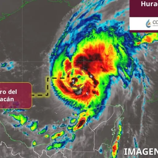 Huracán Isaías se intensifica a categoría 1 en el golfo de México ,CONAGUA
