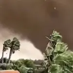Impresionante video del tornado que azotó una ciudad italiana. ,Captura de pantalla video de X.