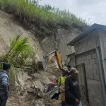 Deslizamiento de tierra en Joyabaj, Quiché, donde fallecieron dos menores de edad. ,Bomberos Voluntarios