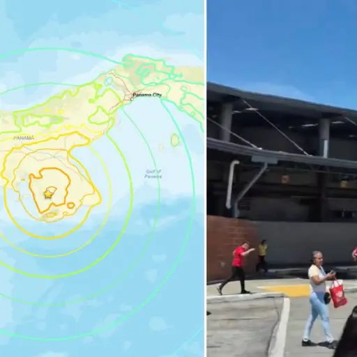 Terremoto en Panamá de magnitud 7.6 ,USGS / Captura de pantalla de la red social X