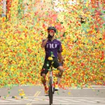 Jhonatan Chaves durante su triunfo en la cuarta etapa de la Vuelta a Guatemala 2026
