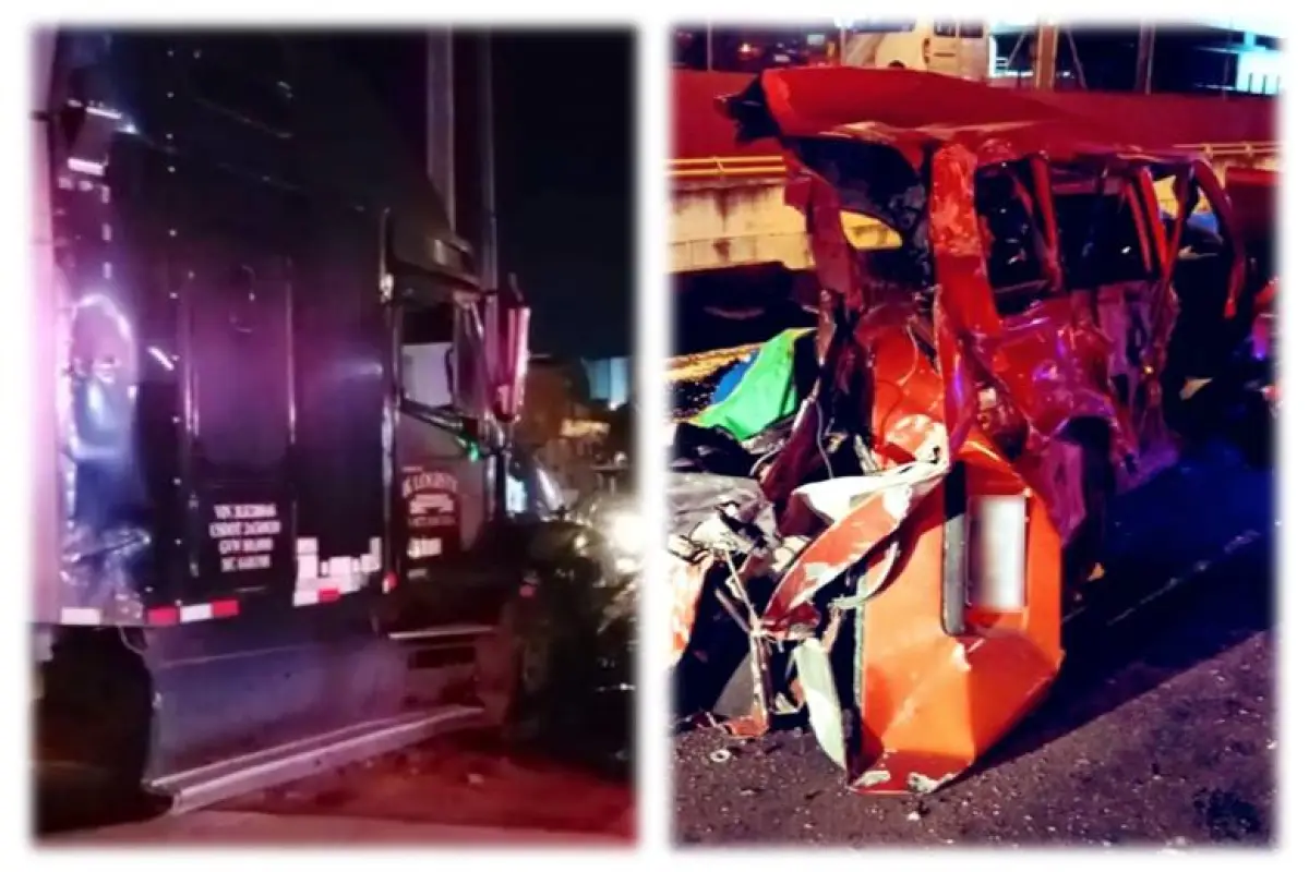 Accidente múltiple en Km. 7.8 de ruta al Atlántico., PMT capitalina/Montejo