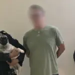 Detienen a exfutbolista salvadoreño por colgar a un perro pug desde la ventana de un apartamento. ,Redes sociales. 