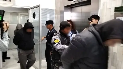 Fue suspendida la audiencia de los siete agentes de PNC detenidos por su presunta vinculación con la captura de los hermanos Choc Toz. ,Oscar Grijalva/EU