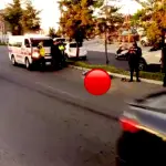 Área donde falleció un motorista tras un accidente en Tulam Tzu, Mixco. ,PMT capitalina/Montejo