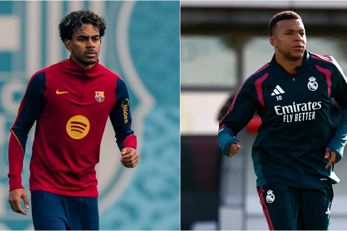 Lamine Yamal y Kylian Mbappé 
