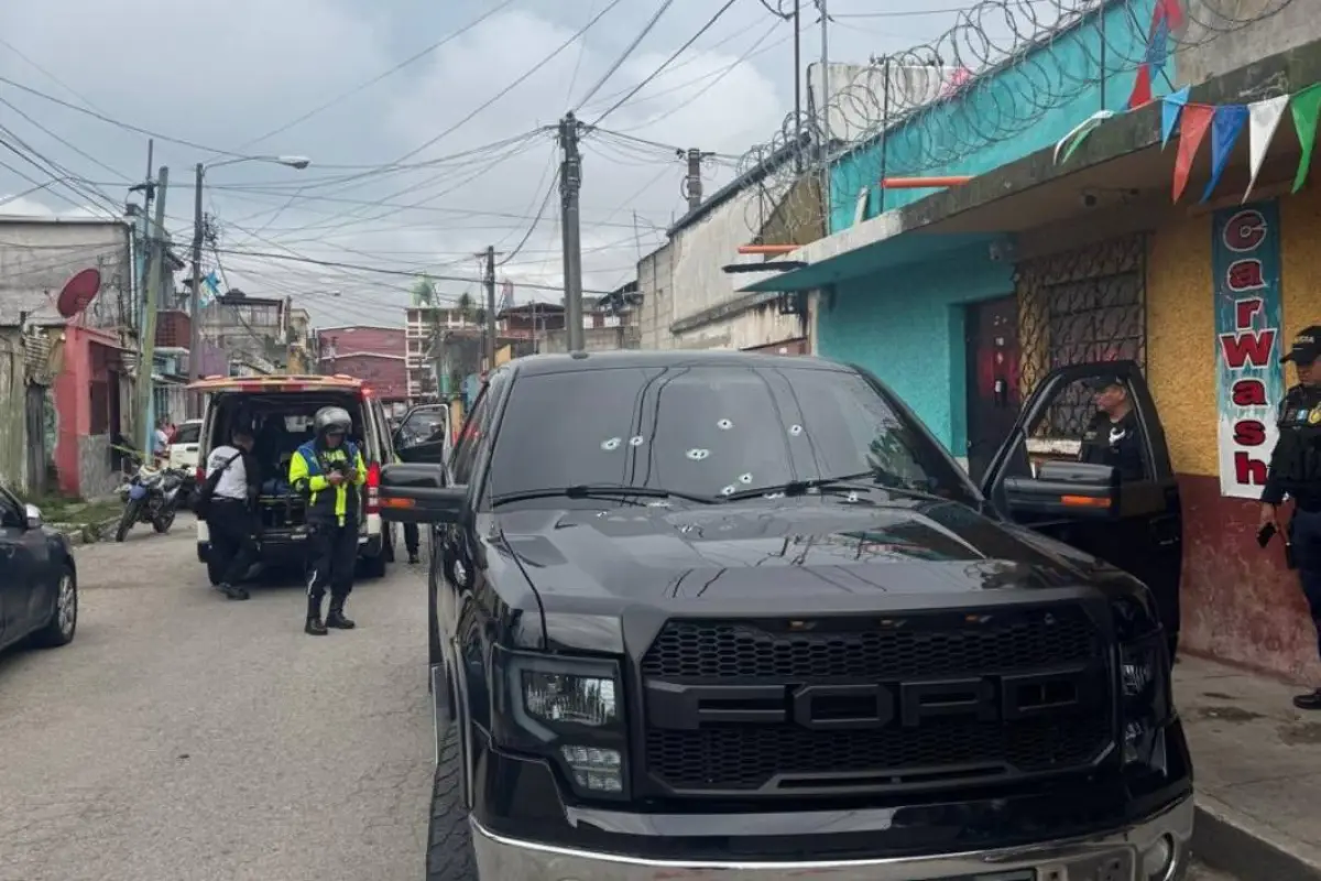 Área donde ocurrió el ataque armado en la zona 6., Bomberos Voluntarios