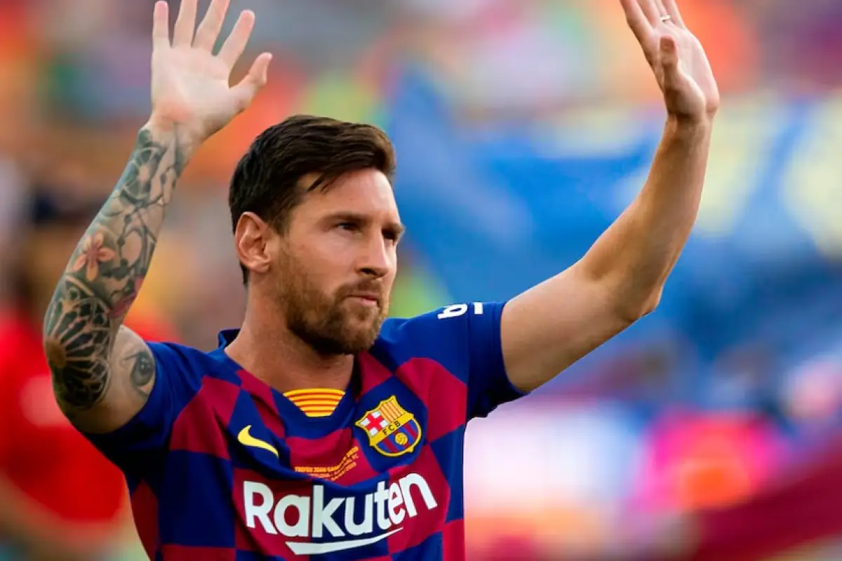 Lionel Messi durante su etapa con el F. C. Barcelona 