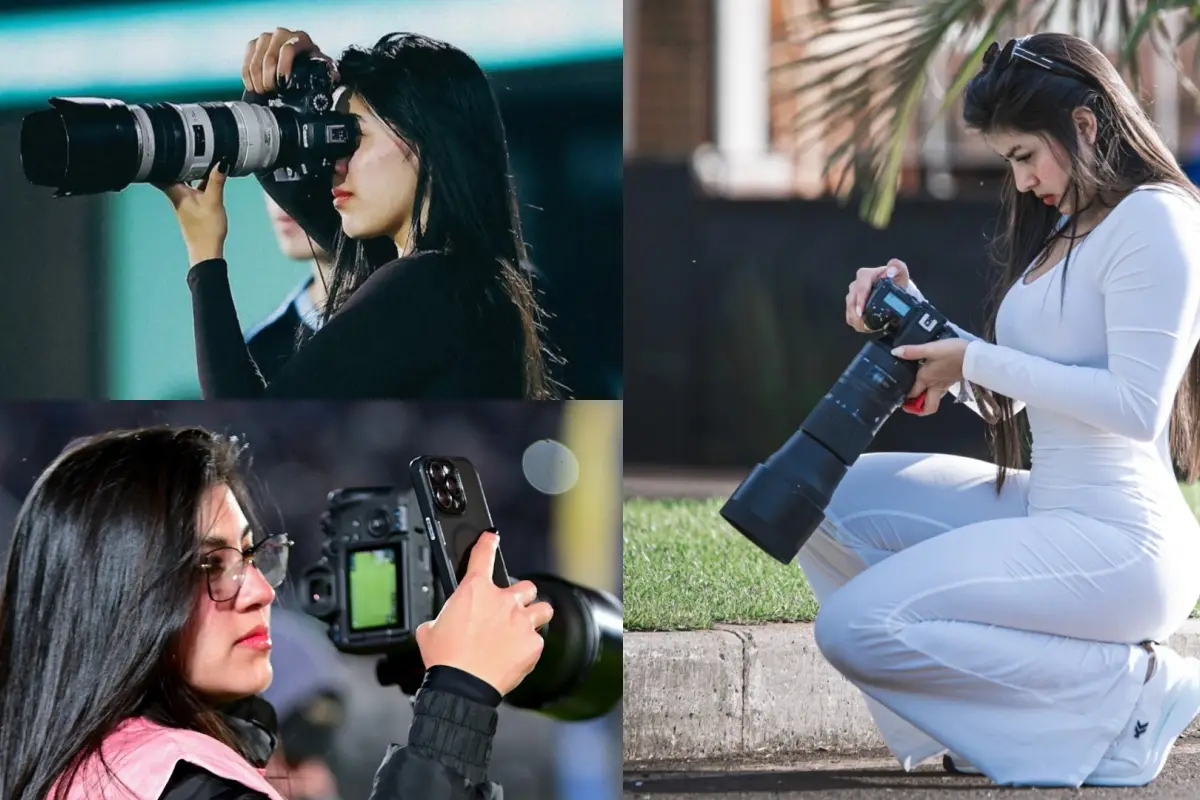 Adriana Caballero es una de las fotógrafas más reconocidas en el futbol paraguayo 