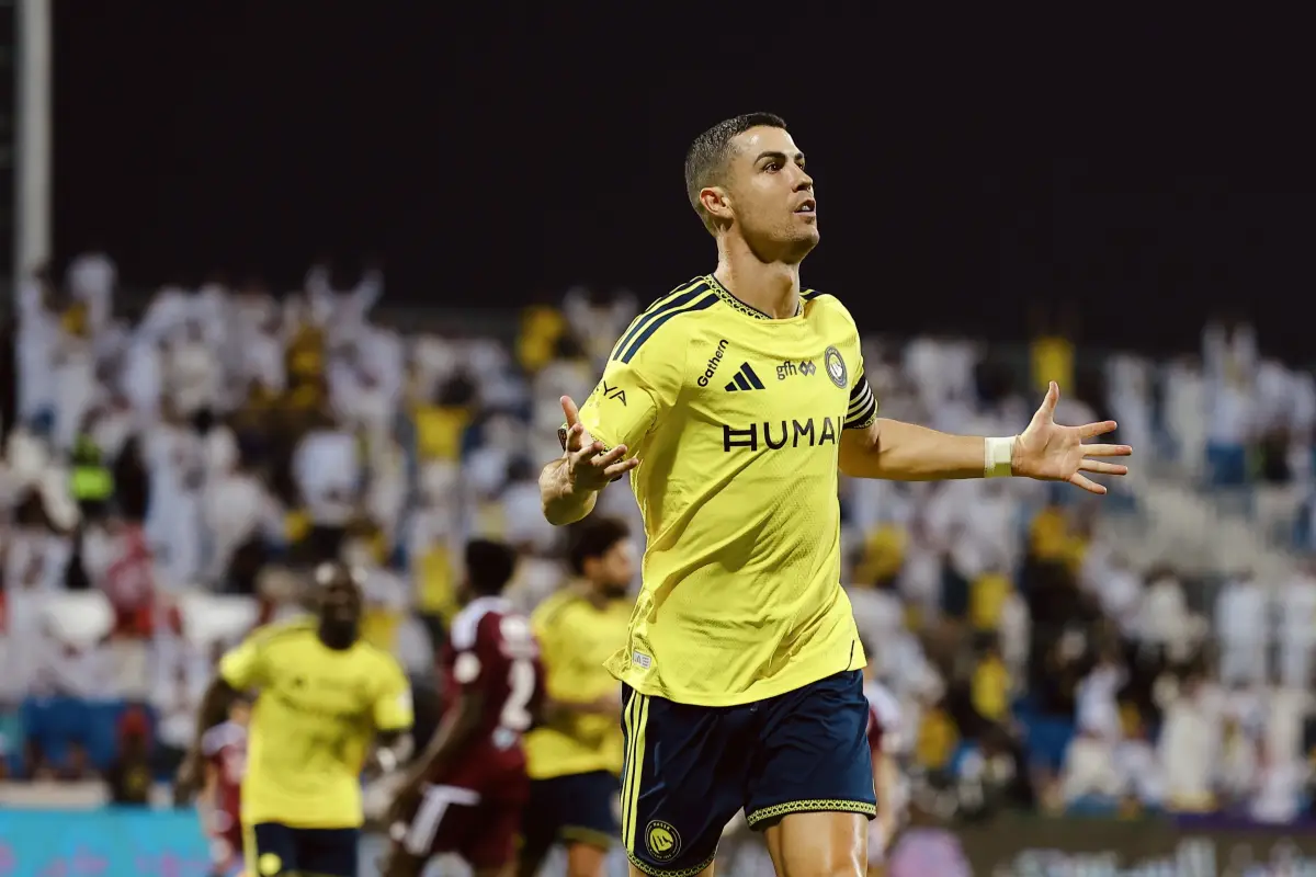 Celebración de Cristiano Ronaldo con el Al Nassr - Al Nassr