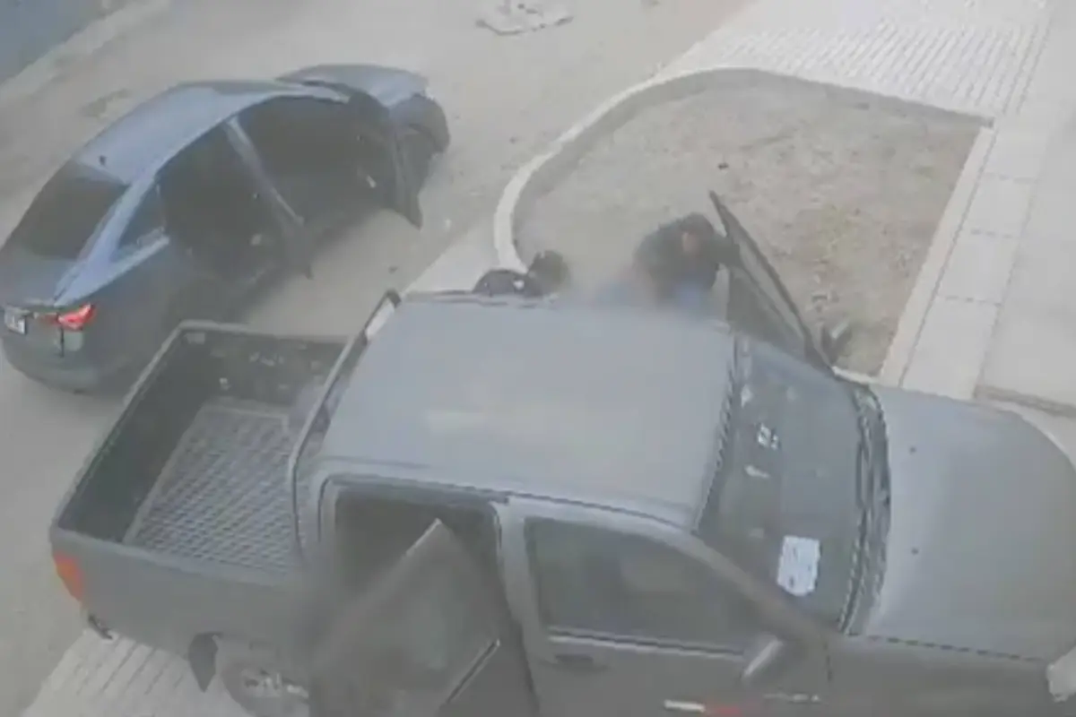 Video capta fallido secuestro en Perú., Captura de pantalla video de X.