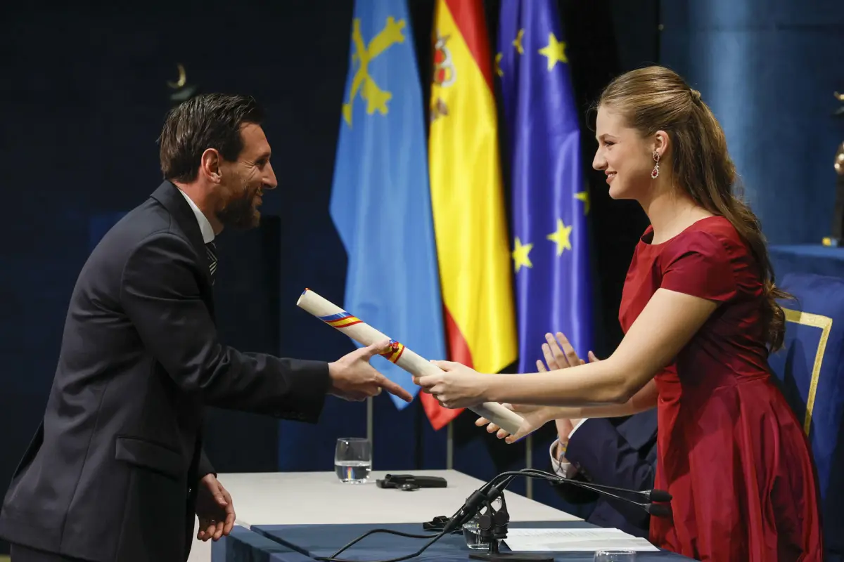 Lionel Messi recibió el Premio Princesa de Asturias de los Deportes 2026 - EFE