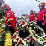 Cortejo fúnebre de Juan Francisco Solórzano Foppa avanza en la Ciudad de Guatemala, el martes 20 de octubre de 2026. ,Omar Solís/Emisoras Unidas