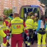 La mujer fue trasladada en estado crítico al Hospital \