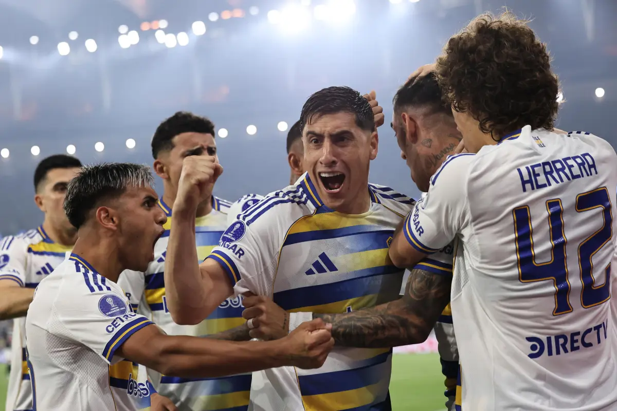 Miguel Merentiel celebra en el Maracaná ante el Vasco da Gama - EFE