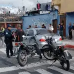 Área donde ocurrió el ataque contra el automovilista en La Reformita, zona 12. ,Bomberos Municipales