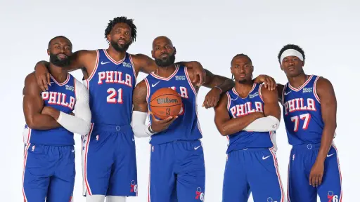 LeBron James debuta con los 76ers con una victoria ante los Knicks
