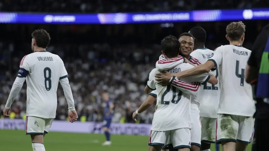 Celebración del Real Madrid ante el RB Leipzig en la Champions League - EFE