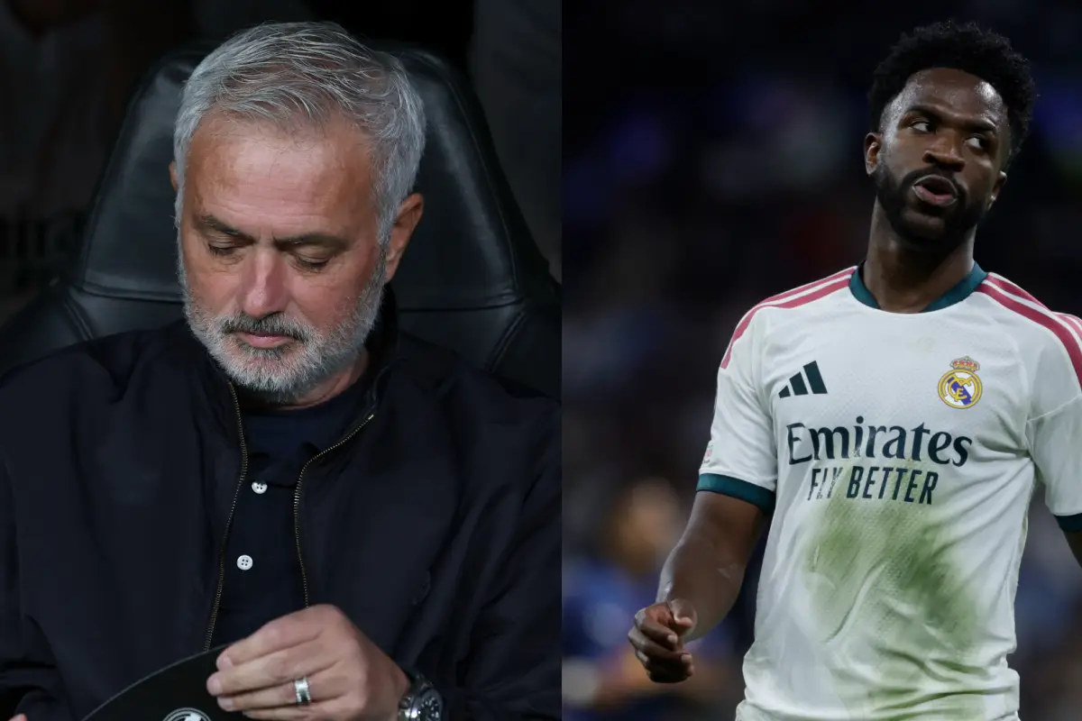 José Mourinho y Vinícius 