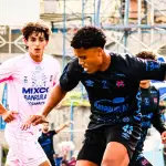 Acción de juego entre Mixco vs. Municipal 