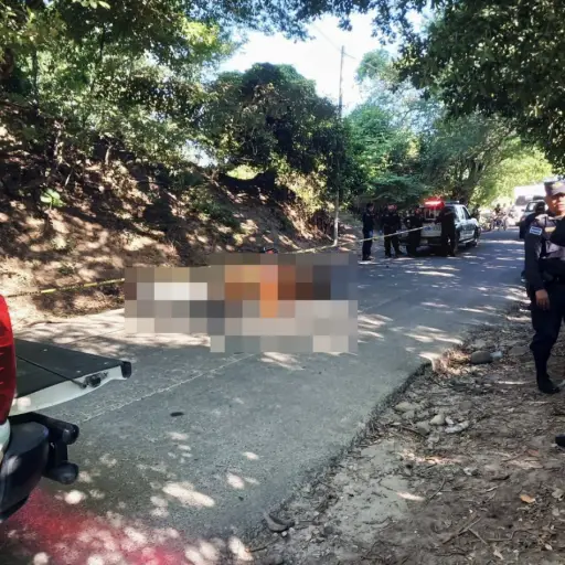  Motociclista y una vaca mueren tras choque en carretera. ,PNC de El Salvador. 
