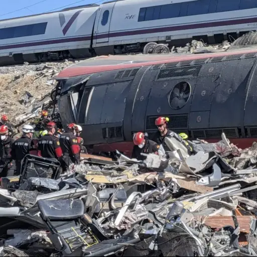 Choque de trenes en España ,Google