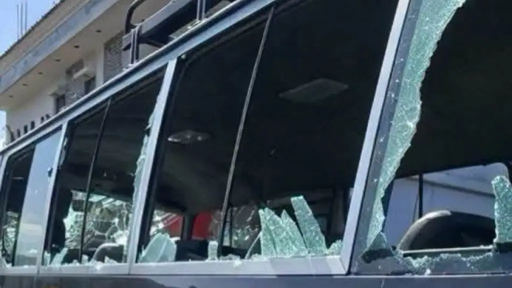 Pobladores destruyeron varios vehículos de la Policía ,Foto Emisoras Unidas San Marcos