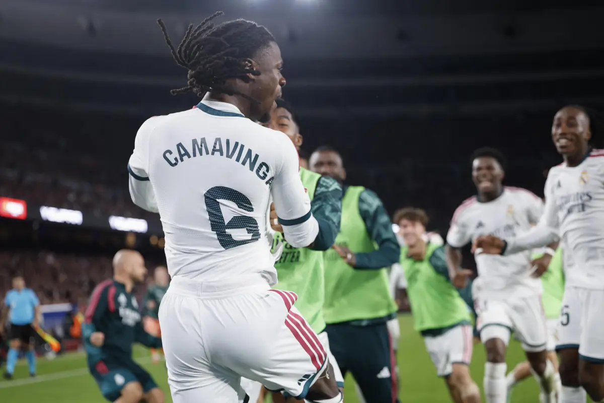 Eduardo Camavinga en partido entre Barcelona y Real Madrid - EFE